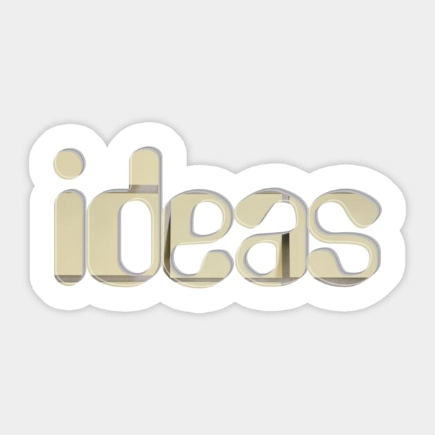 ideas Sticker by afternoontees